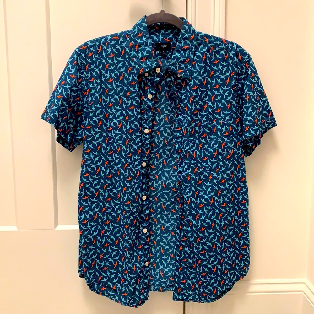 J Crew Men’s short sleeve button down shirt